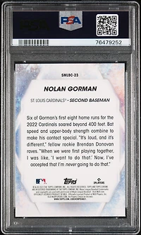 2023 Topps Stars Of The Mlb Chrome Smlbc23 Nolan Gorman PSA 10