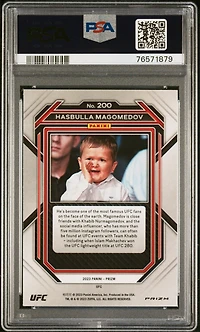 2023 Panini Prizm Ufc 200 Hasbulla Magomedov Ice PSA 9