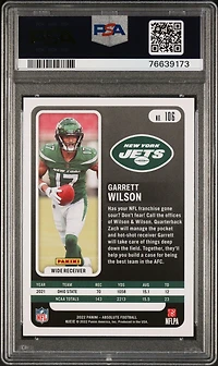 2022 Panini Absolute 106 Garrett Wilson PSA 10