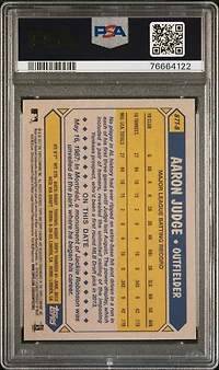 2017 Topps Chrome 1987 Topps 87t8 Aaron Judge PSA 9