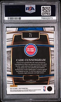 2021 Panini Select 11 Cade Cunningham PSA 10