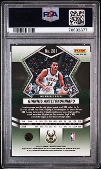 2021 Panini Mosaic 281 Giannis Antetokounmpo Red Mosaic PSA 10
