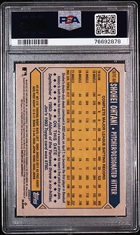 2022 Topps Silver Pack 1987 Chrome Promo T87c50 Shohei Ohtani Update PSA 10