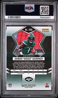 2022 Panini Mosaic 289 Ahmad “sauce” Gardner Mosaic PSA 9