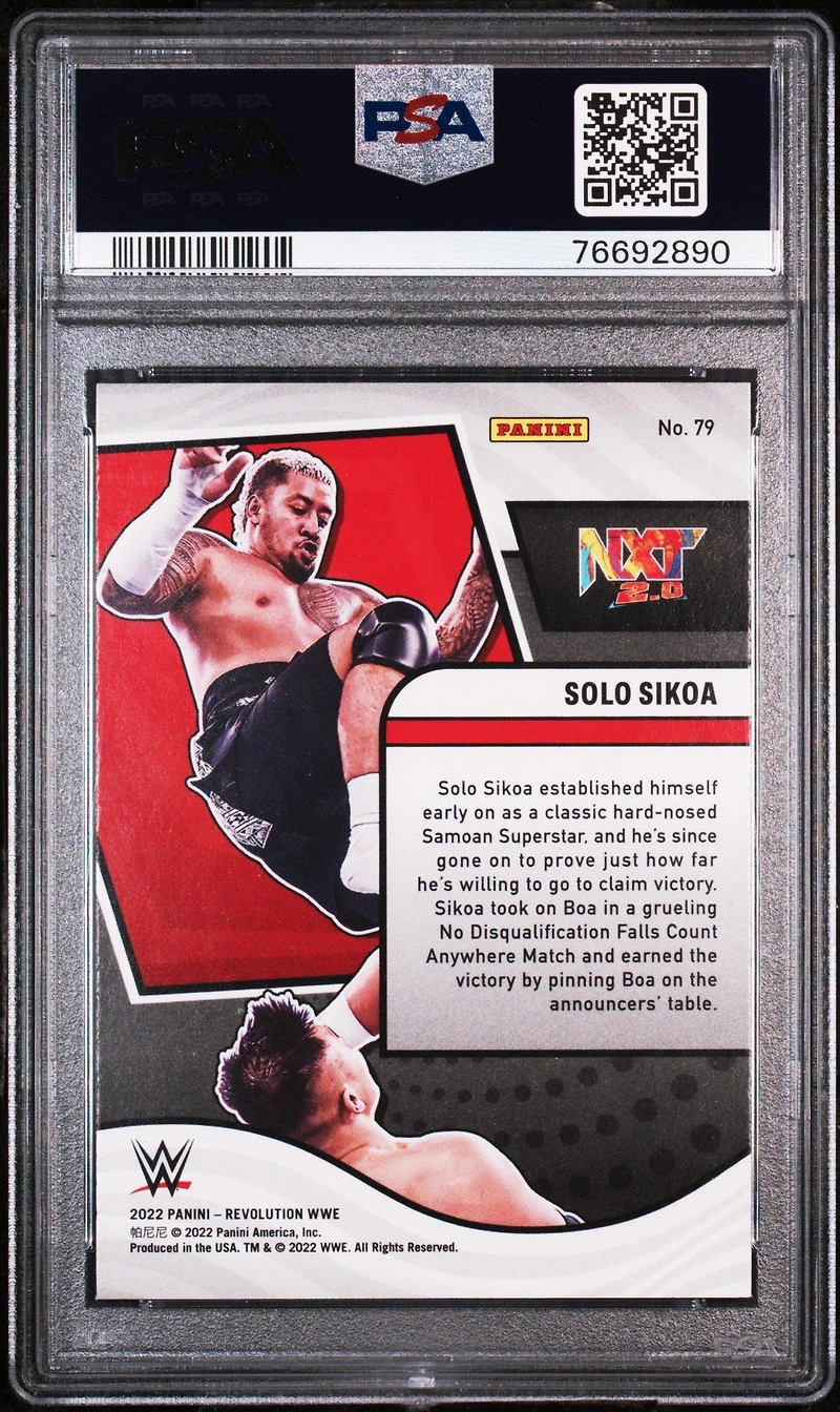 2022 Panini Revolution Wwe 79 Solo Sikoa PSA 10