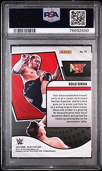 2022 Panini Revolution Wwe 79 Solo Sikoa PSA 10