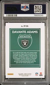 2022 Panini Donruss Downtown Dtda Davante Adams PSA 9