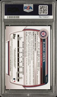 2023 Bowman Chrome Prospect Autographs Cpaeg Elijah Green PSA 10
