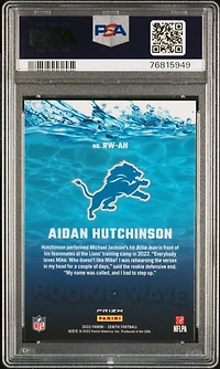 2022 Panini Zenith Rookie Wave Rwah Aidan Hutchinson PSA 10