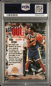 1998 Hoops Shout Outs 21 Kobe Bryant PSA 9