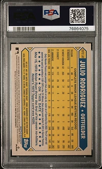 2022 Topps Silver Pack 1987 Chrome Promo T87c30 Julio Rodriguez PSA 9