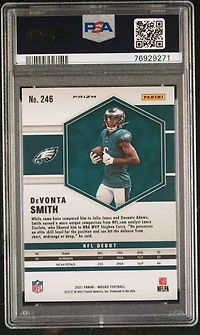 2021 Panini Mosaic 246 Devonta Smith Green Mosaic PSA 10