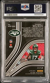 2022 Panini Spectra Rookie Spectris Rspgwi Garrett Wilson Interstellar PSA 9