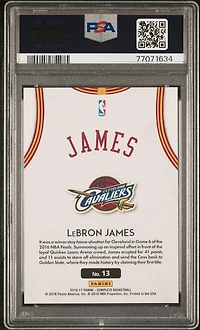2016 Panini Complete Home 13 Lebron James PSA 10