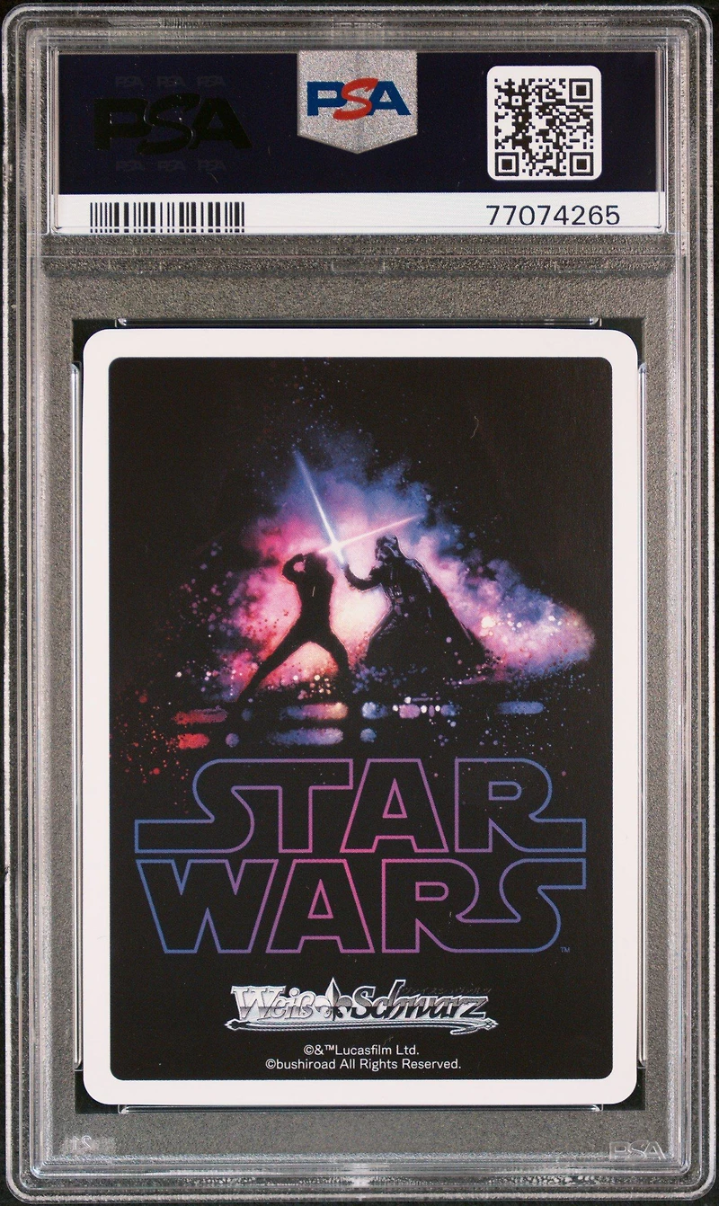 2022 Weiss Schwarz Japanese Star Wars Comeback Booster 053 "reunion And Duel" Darth Vader PSA 9