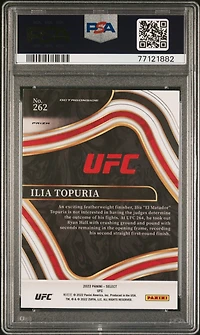 2022 Panini Select Ufc 262 Ilia Topuria Orange Flash PSA 9