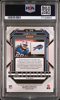 2022 Panini Prizm 319 James Cook PSA 9