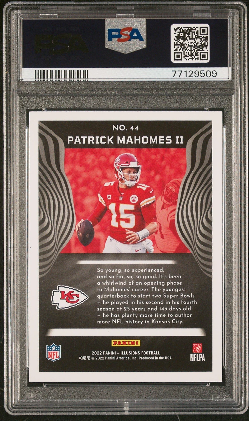 2022 Panini Illusions 44 Patrick Mahomes Ii Retail PSA 10