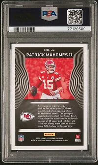 2022 Panini Illusions 44 Patrick Mahomes Ii Retail PSA 10