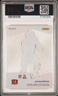 2020 Panini Chronicles Clear Vision Rookies Cv1 Joe Burrow PSA 10