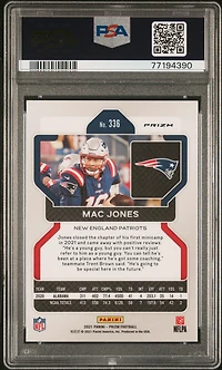 2021 Panini Prizm 336 Mac Jones Purple Pulsar PSA 9