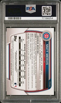 2023 Bowman Chrome Prospect Autographs Cpamm Matt Mervis Green Refractor PSA 9