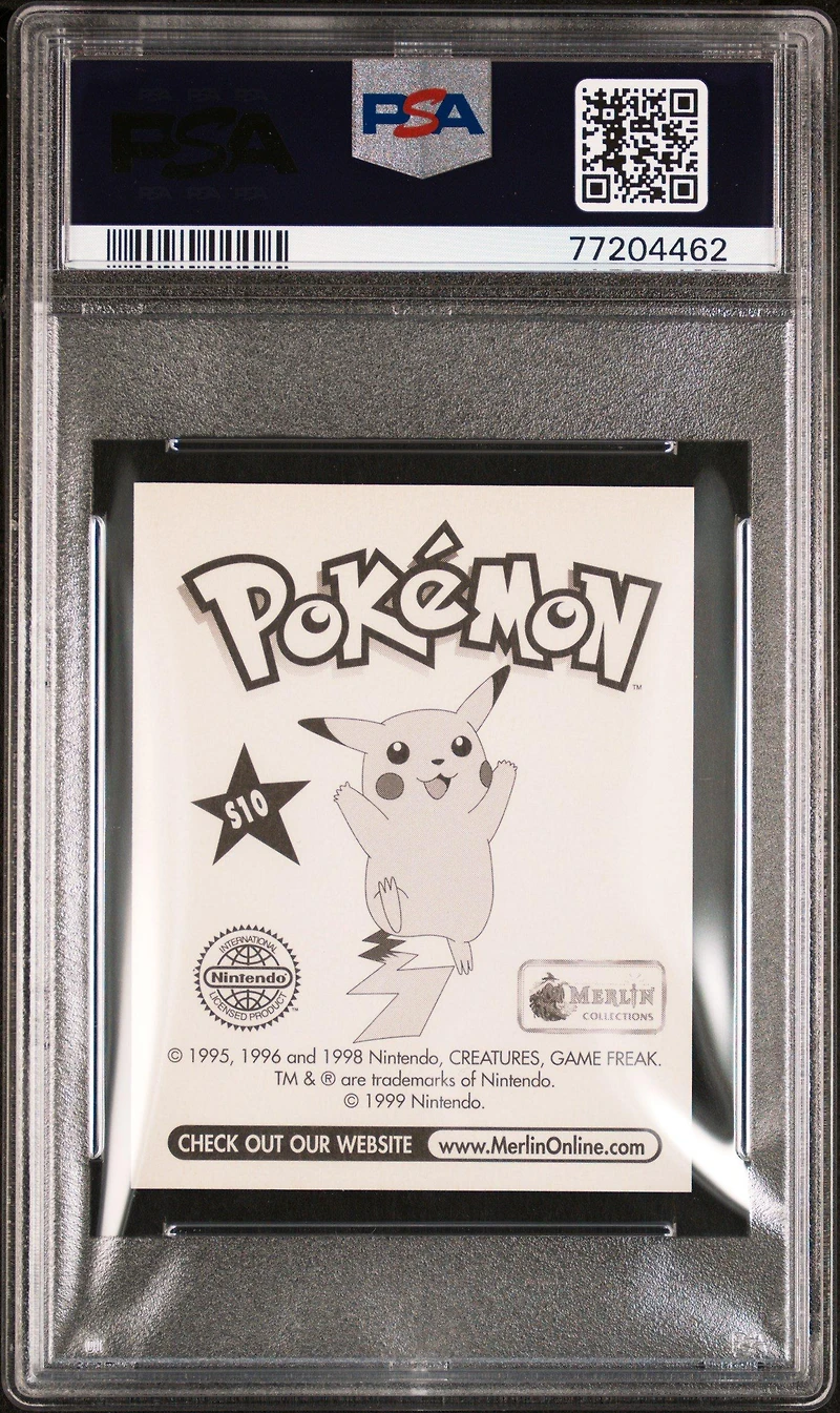 1999 Merlin Pokemon S10 Psyduck-prism PSA 9