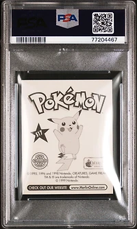 1999 Merlin Pokemon S17 Weezing-prism PSA 8