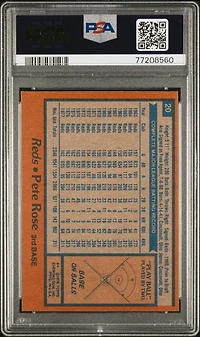 1978 Topps 20 Pete Rose PSA 8