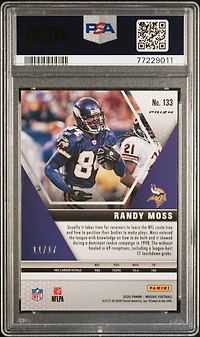 2020 Panini Mosaic 133 Randy Moss Gold Wave PSA 10
