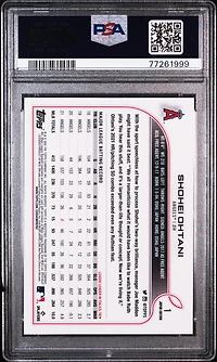 2022 Topps Japan Edition 1 Shohei Ohtani PSA 10