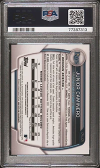 2023 Bowman Chrome Prospect Autographs Cpajcr Junior Caminero PSA 9