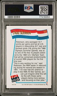 1991 Hoops 583 David Robinson PSA 10