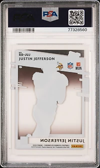 2020 Panini Chronicles Clearly Donruss Rated Rookies Rrjuj Justin Jefferson PSA 10