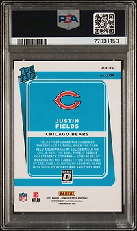 2021 Panini Donruss Optic 204 Justin Fields Bronze PSA 9