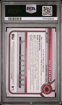 2022 Bowman 1st Edition Bppf50 Elly De La Cruz PSA 9
