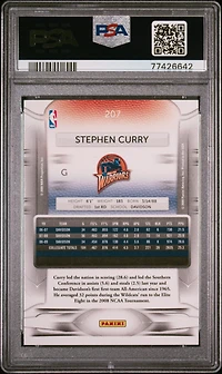 2009 Panini Prestige 207 Stephen Curry PSA 9