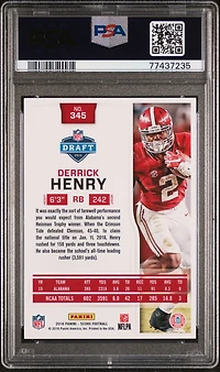 2016 Panini Score 345 Derrick Henry PSA 10