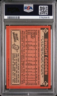 1986 Topps 250 Dwight Gooden PSA 8