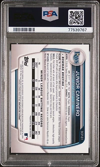 2023 Bowman Mega Box Chrome 61 Junior Caminero PSA 10