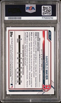 2021 Bowman Draft Bdc174 Marcelo Mayer Chrome-purple Refractor PSA 9