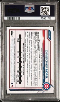 2021 Bowman Chrome Prospect Autographs Cpacmo Christopher Morel PSA 10
