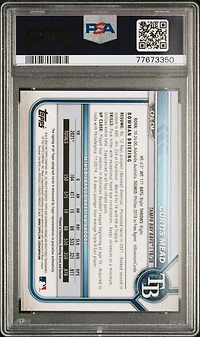 2022 Bowman Chrome Prospect Autographs Cpacm Curtis Mead PSA 10