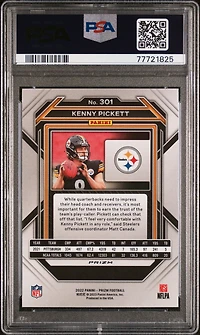 2022 Panini Prizm 301 Kenny Pickett PSA 9