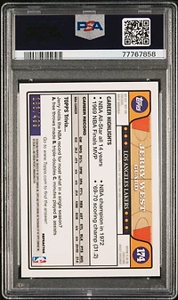 2008 Topps Chrome 174 Jerry West Orange Refractor PSA 10