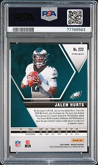 2020 Panini Mosaic 222 Jalen Hurts Mosaic PSA
