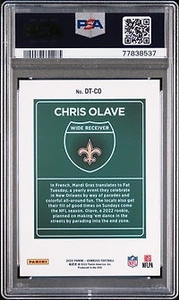 2022 Panini Donruss Downtown Dt-co Chris Olave PSA