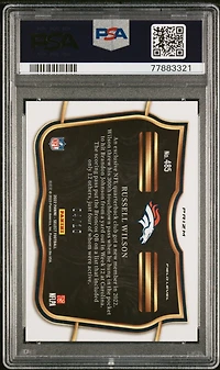 2022 Panini Select 485 Russell Wilson Gold Prizm PSA 10
