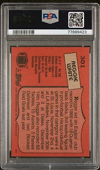 1987 Topps 301 Reggie White PSA 9