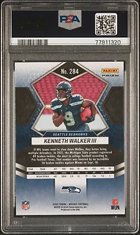 2022 Panini Mosaic 284 Kenneth Walker Iii Honeycomb PSA 10